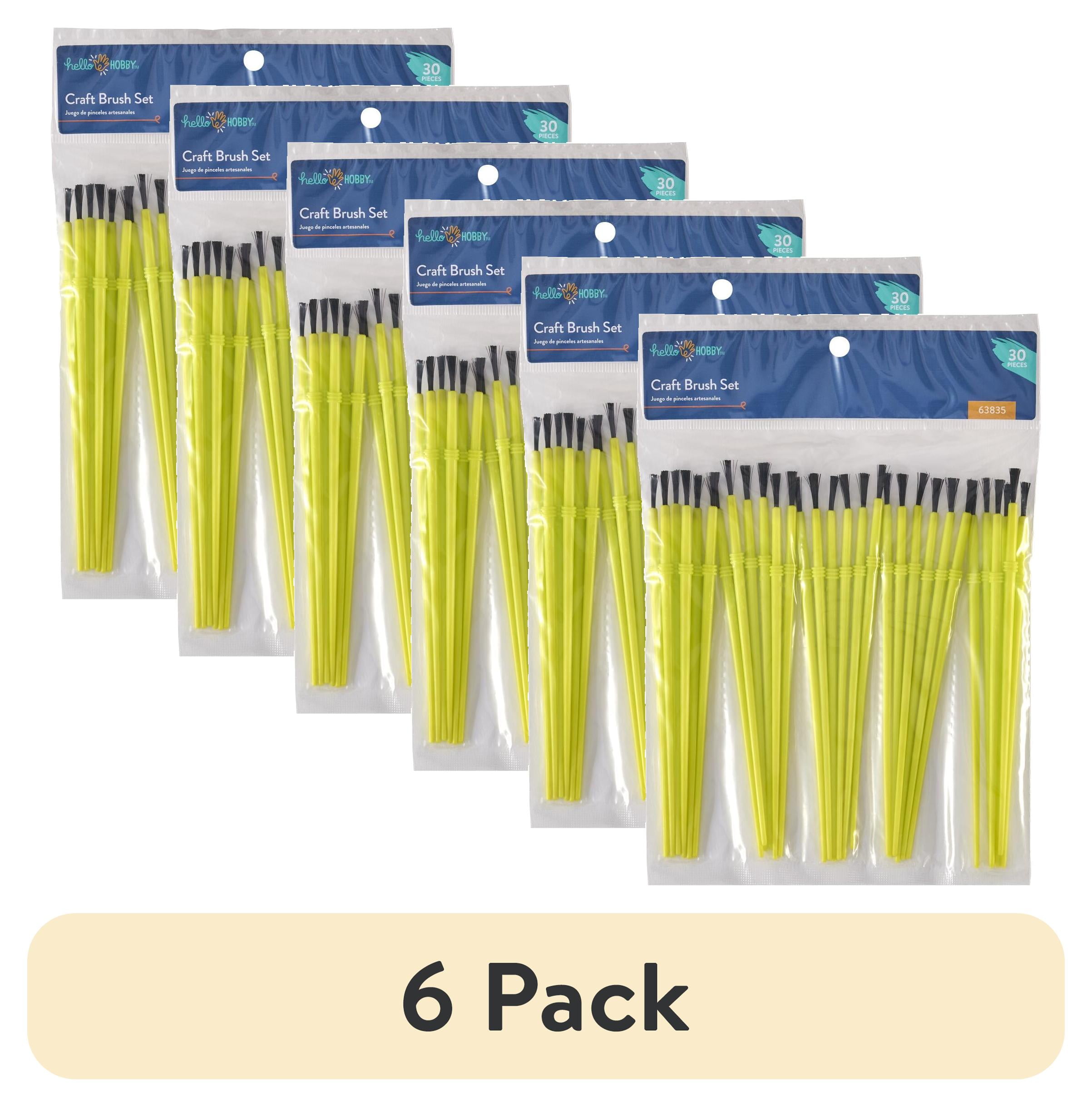 (6 pack) (6 pack) Hello Hobby Craft Brush Set, Set of 30