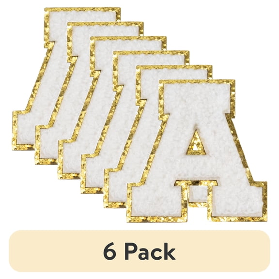 (6 pack) Hello Hobby Chenille A White Patch