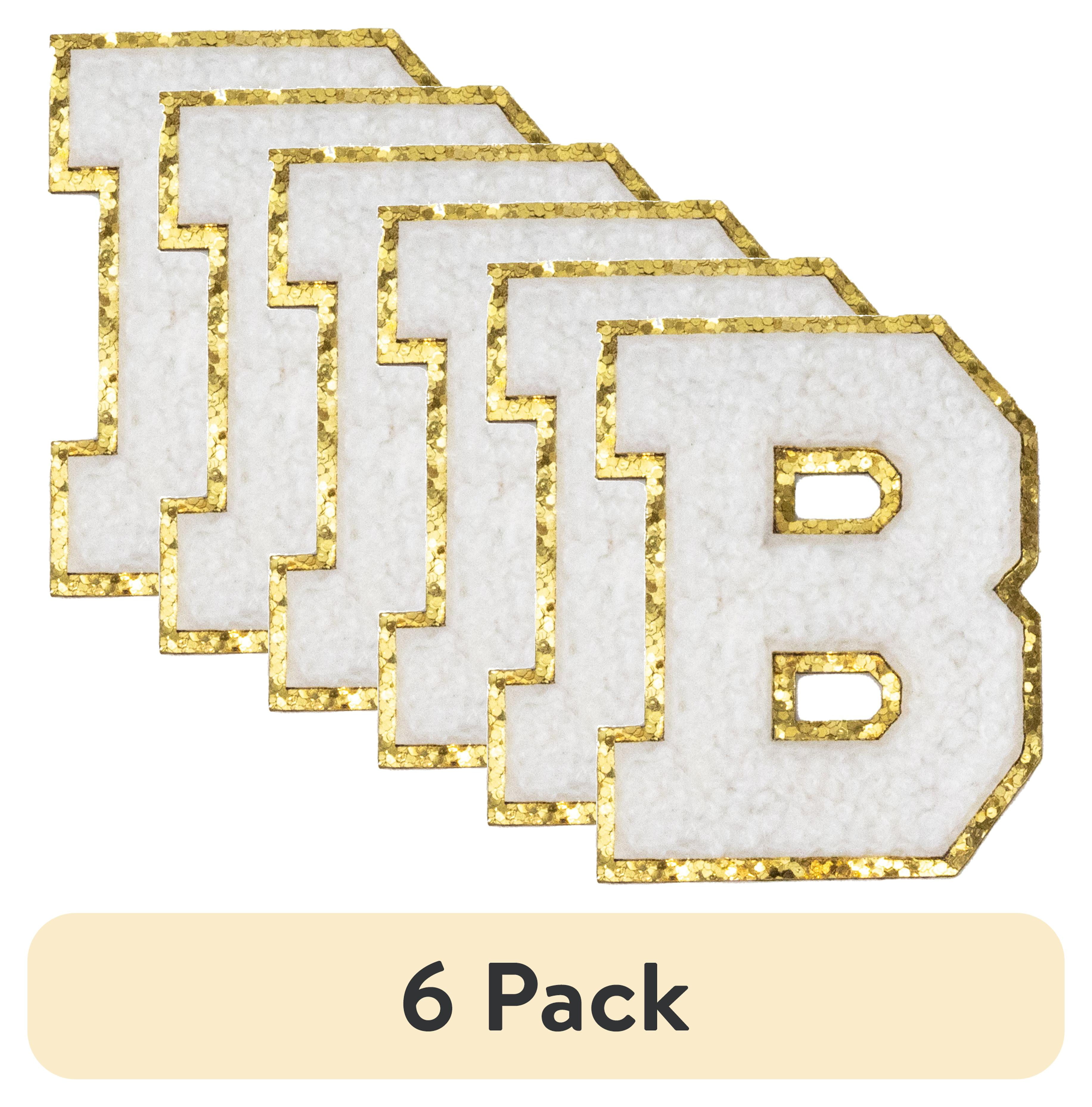 (6 pack) Hello Hobby Chenille B White Patch