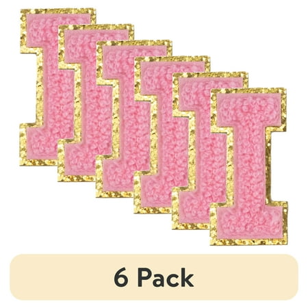(6 pack) Hello Hobby Chenille I Pink Patch
