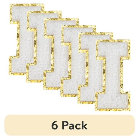 (6 pack) Hello Hobby Chenille I White Patch