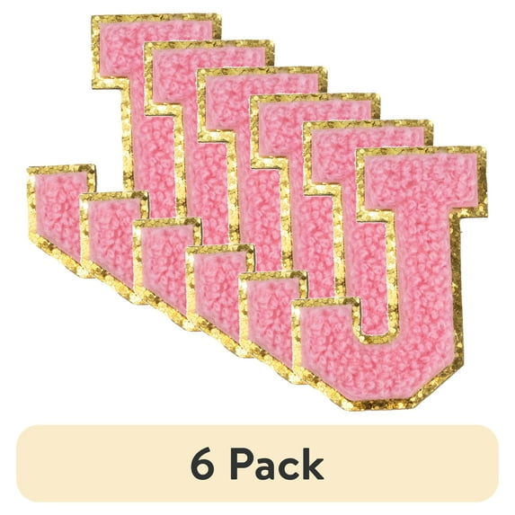 (6 pack) Hello Hobby Chenille J Pink Patch