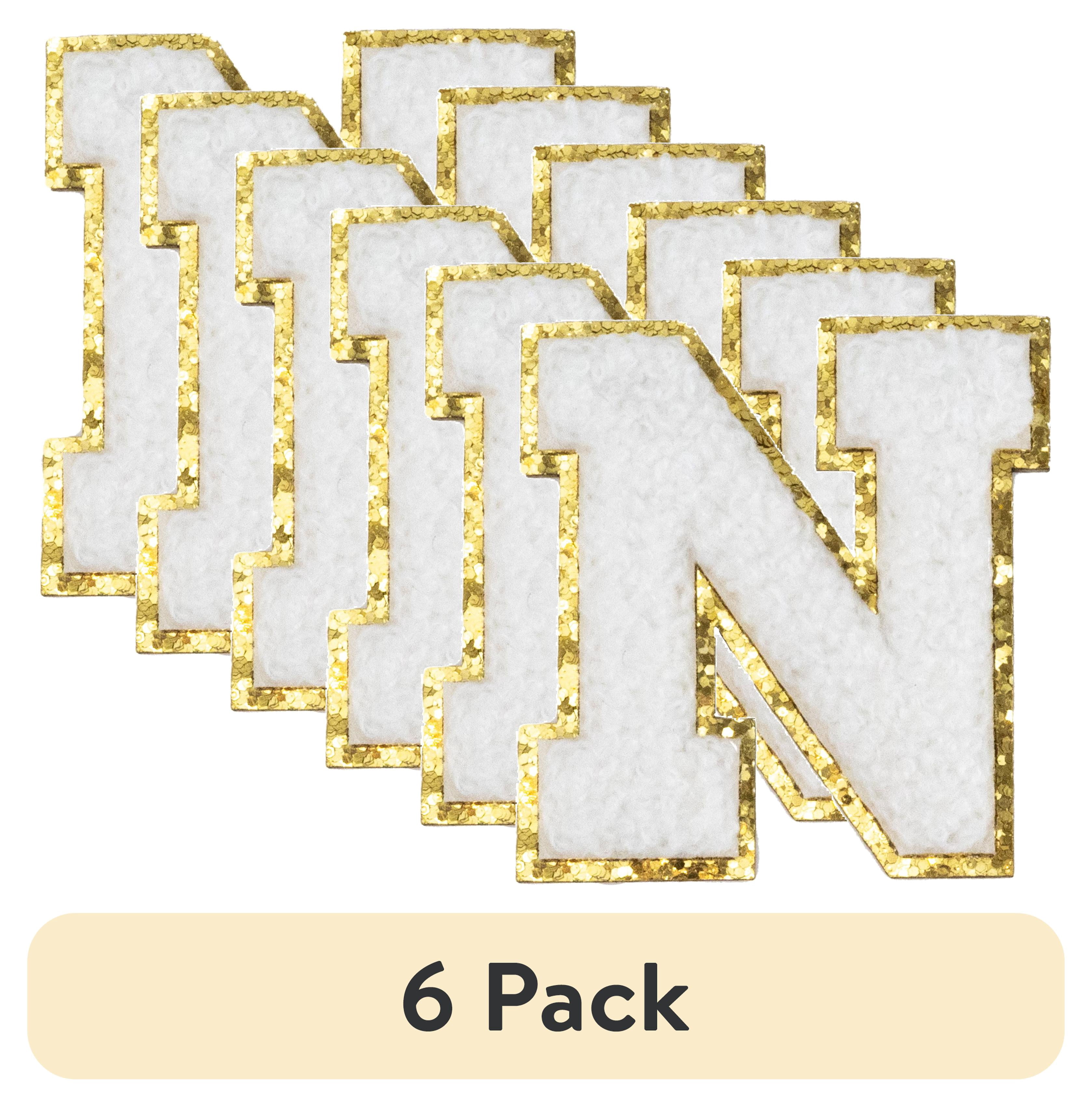 (6 pack) Hello Hobby Chenille N White Patch
