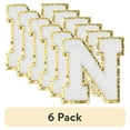 thumbnail image 1 of (6 pack) Hello Hobby Chenille N White Patch, 1 of 8