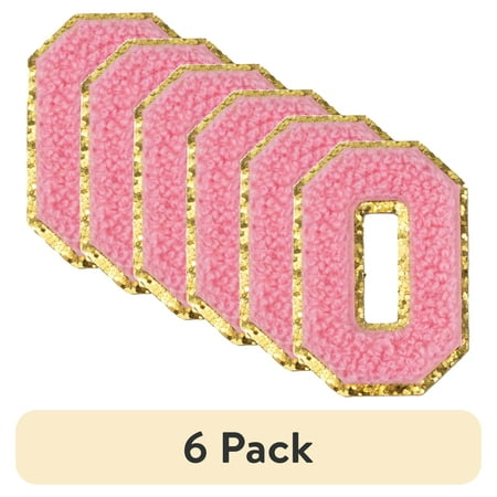 (6 pack) Hello Hobby Chenille O Pink Patch