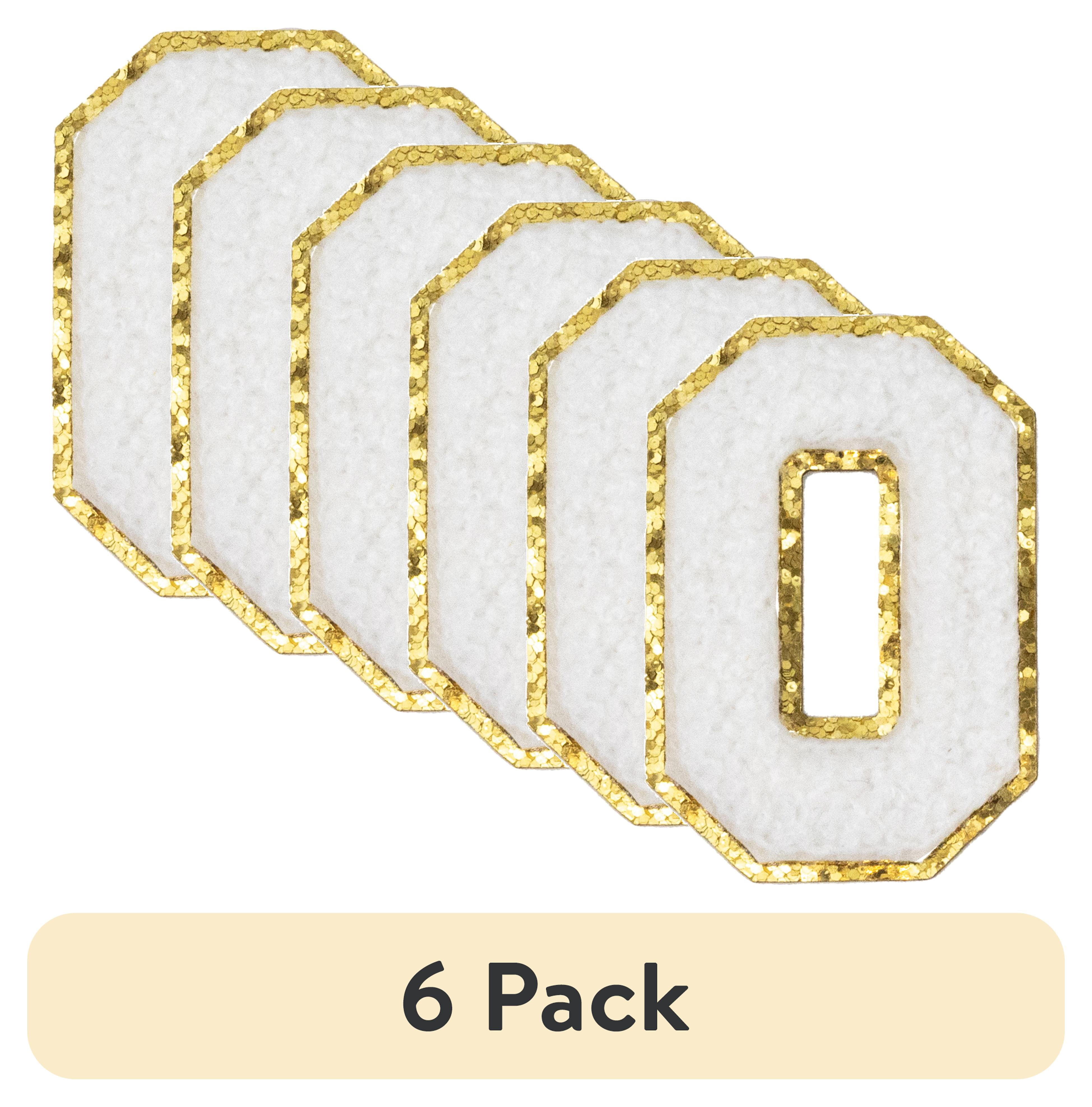 (6 pack) Hello Hobby Chenille O White Patch