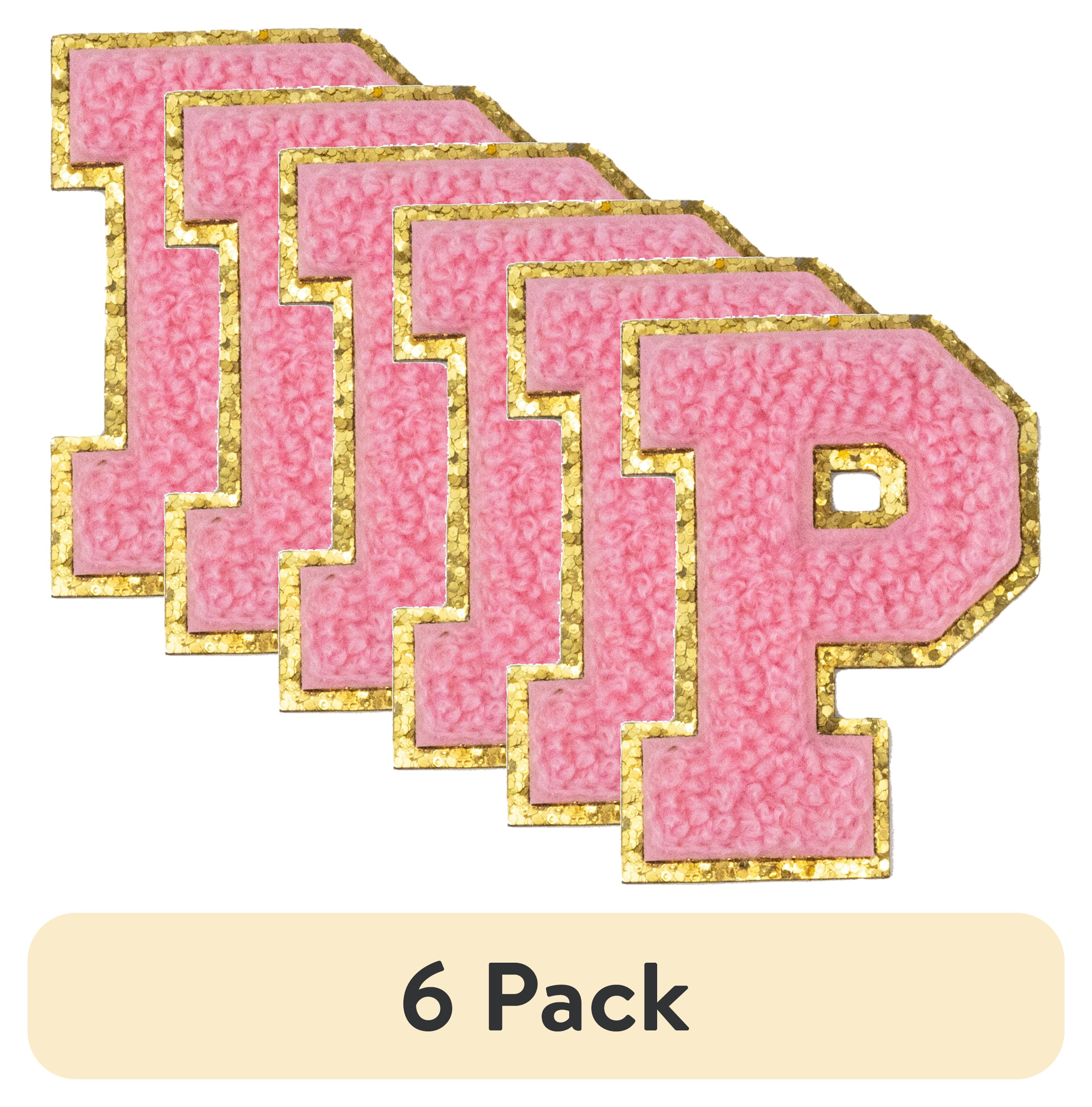 (6 pack) Hello Hobby Chenille P Pink Patch