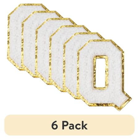 (6 pack) Hello Hobby Chenille Q White Patch