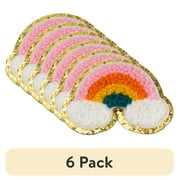 (6 pack) Hello Hobby Chenille Rainbow Patch