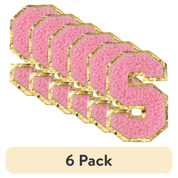 (6 pack) Hello Hobby Chenille S Pink Patch