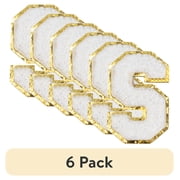 (6 pack) (6 pack) Hello Hobby Chenille S White Patch