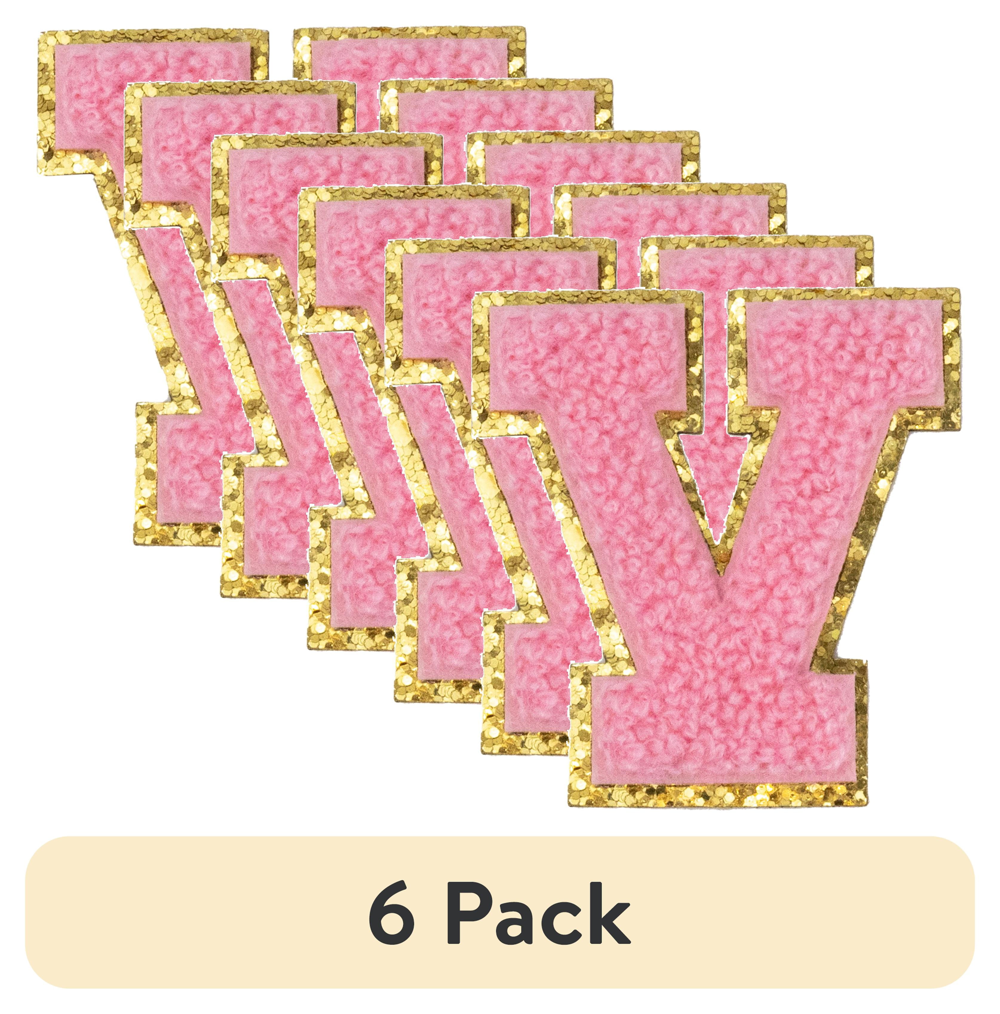 (6 pack) Hello Hobby Chenille V Pink Patch