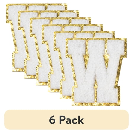 (6 pack) Hello Hobby Chenille W White Patch