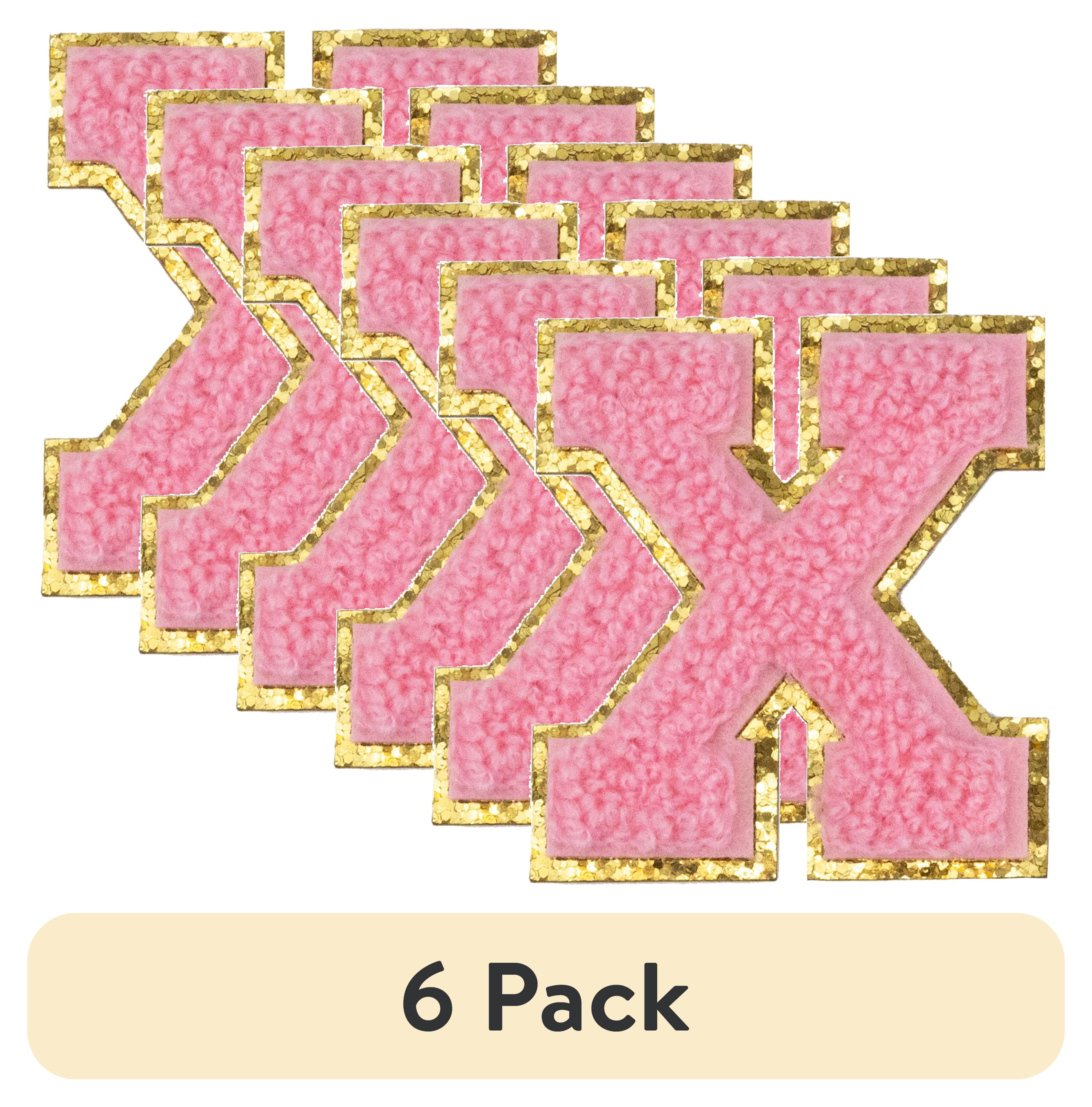 (6 pack) Hello Hobby Chenille X Pink Patch