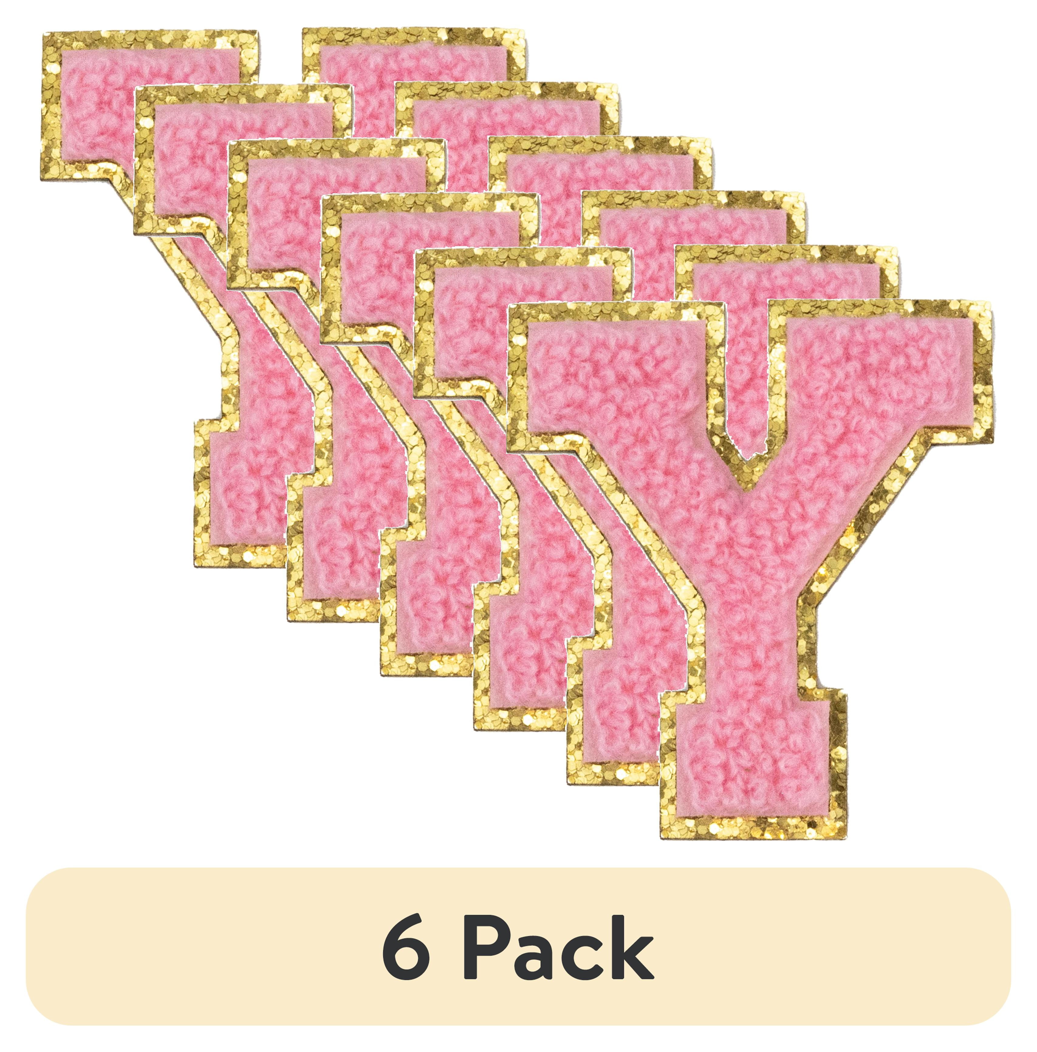 (6 pack) Hello Hobby Chenille Y Pink Patch