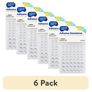 (6 pack) Hello Hobby Clear Round Adhesive Gemstones Stickers, 60 Piece Scrapbooking Embellishments