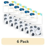 (6 pack) Hello Hobby Large Black and White Plastic Wiggly Eyes, 12-Pack