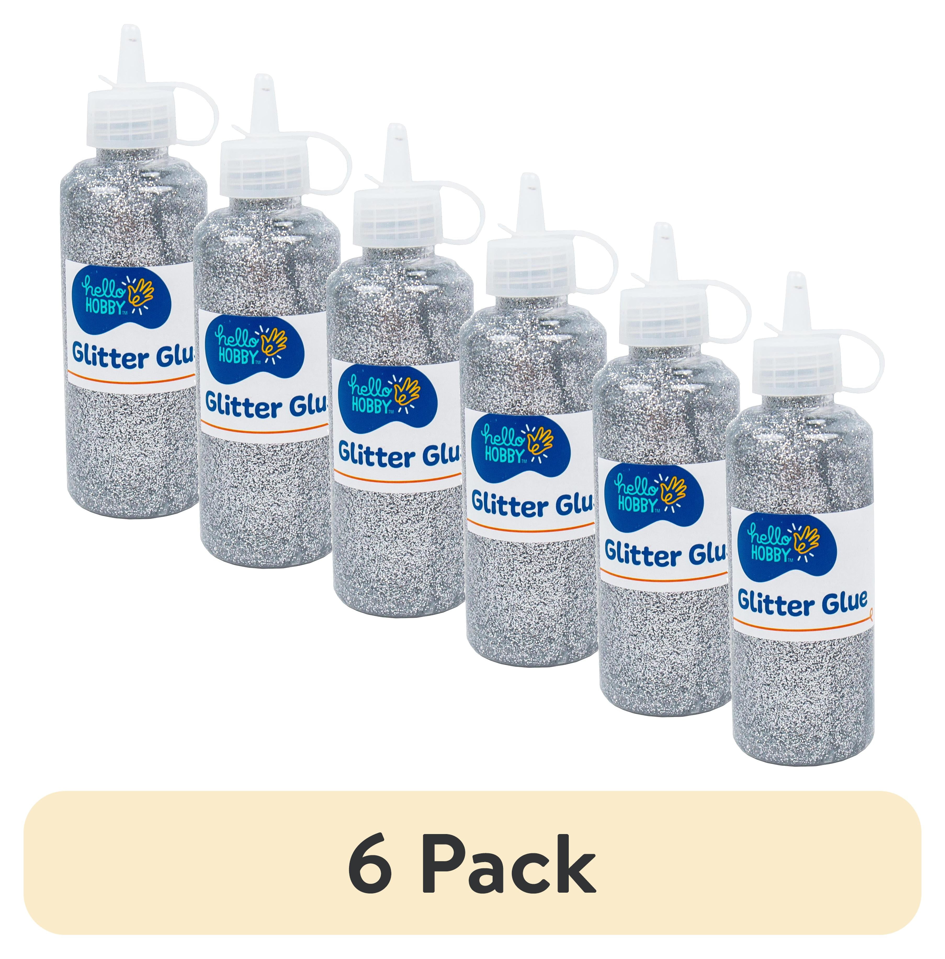(6 pack) Hello Hobby Silver Glitter Glue, 2.9 oz.