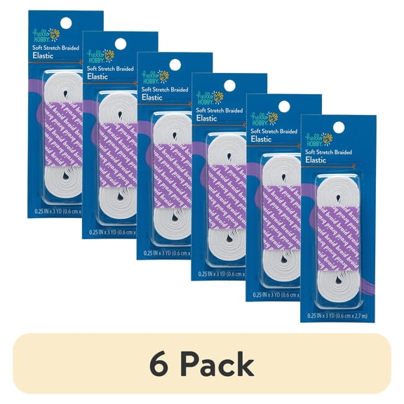 (6 pack) Hello Hobby Soft Elast 1/4 Wh
