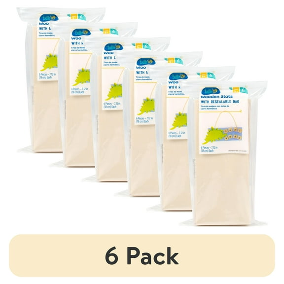 (6 pack) Hello Hobby Wood Slats, 6-Pack