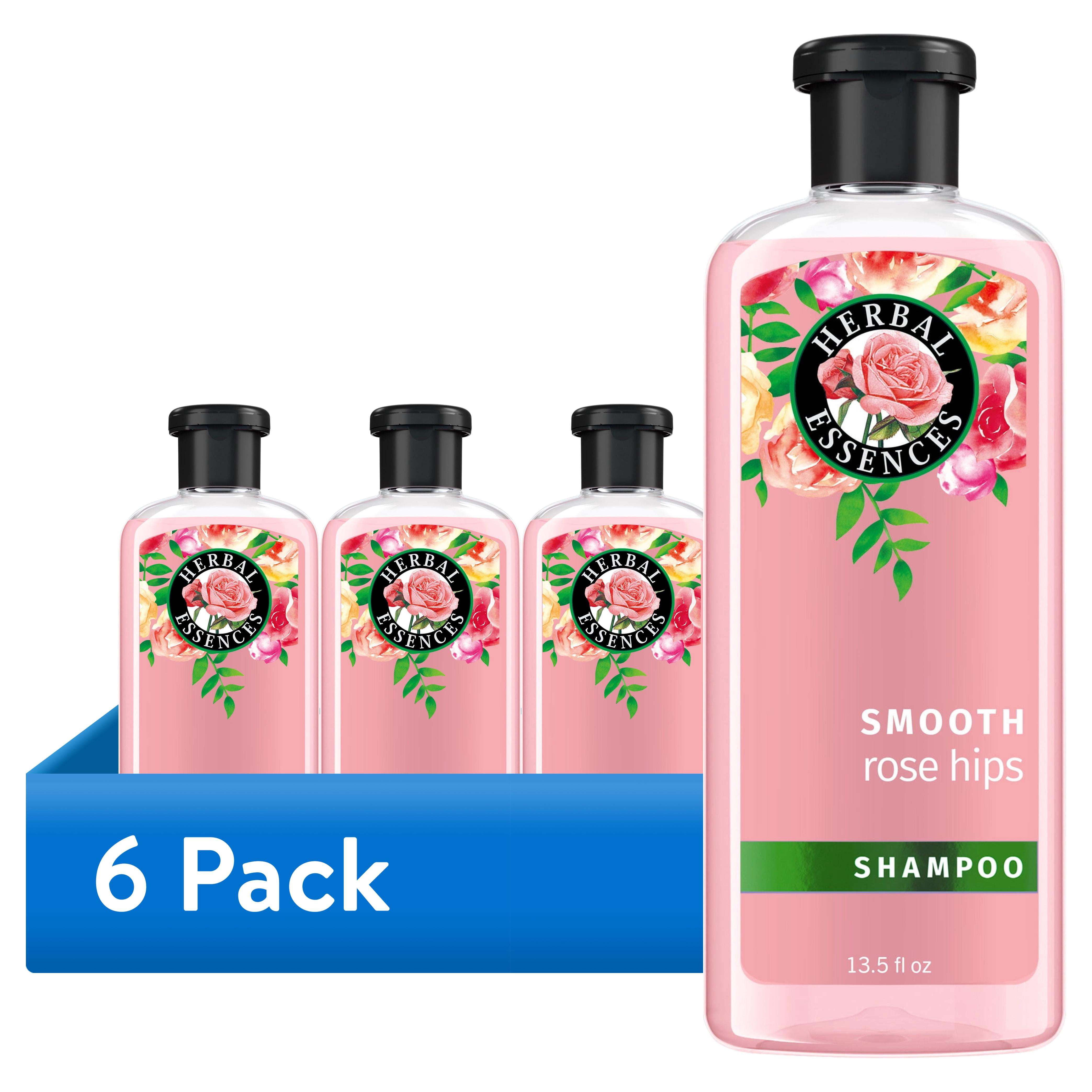 (6 pack) Herbal Essences Rose Hips Smooth Shampoo, All Hair Types, 13.5 fl oz