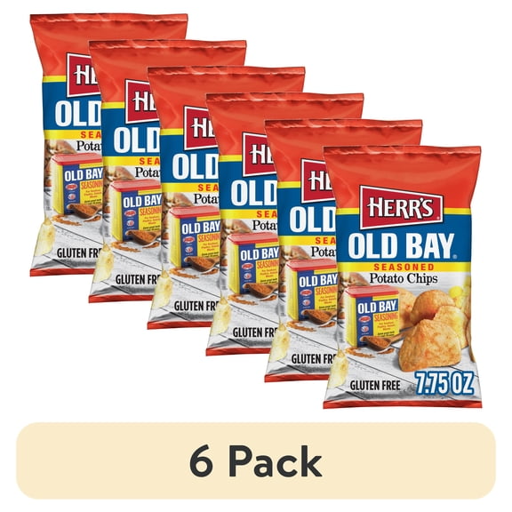 (6 pack) Herr's Old Bay Chips 7.75oz