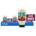 thumbnail image 1 of (6 pack) Hidden Valley Bacon Ranch Topping and Dressing, 16 fl oz Easy Squeeze Bottle, 1 of 15