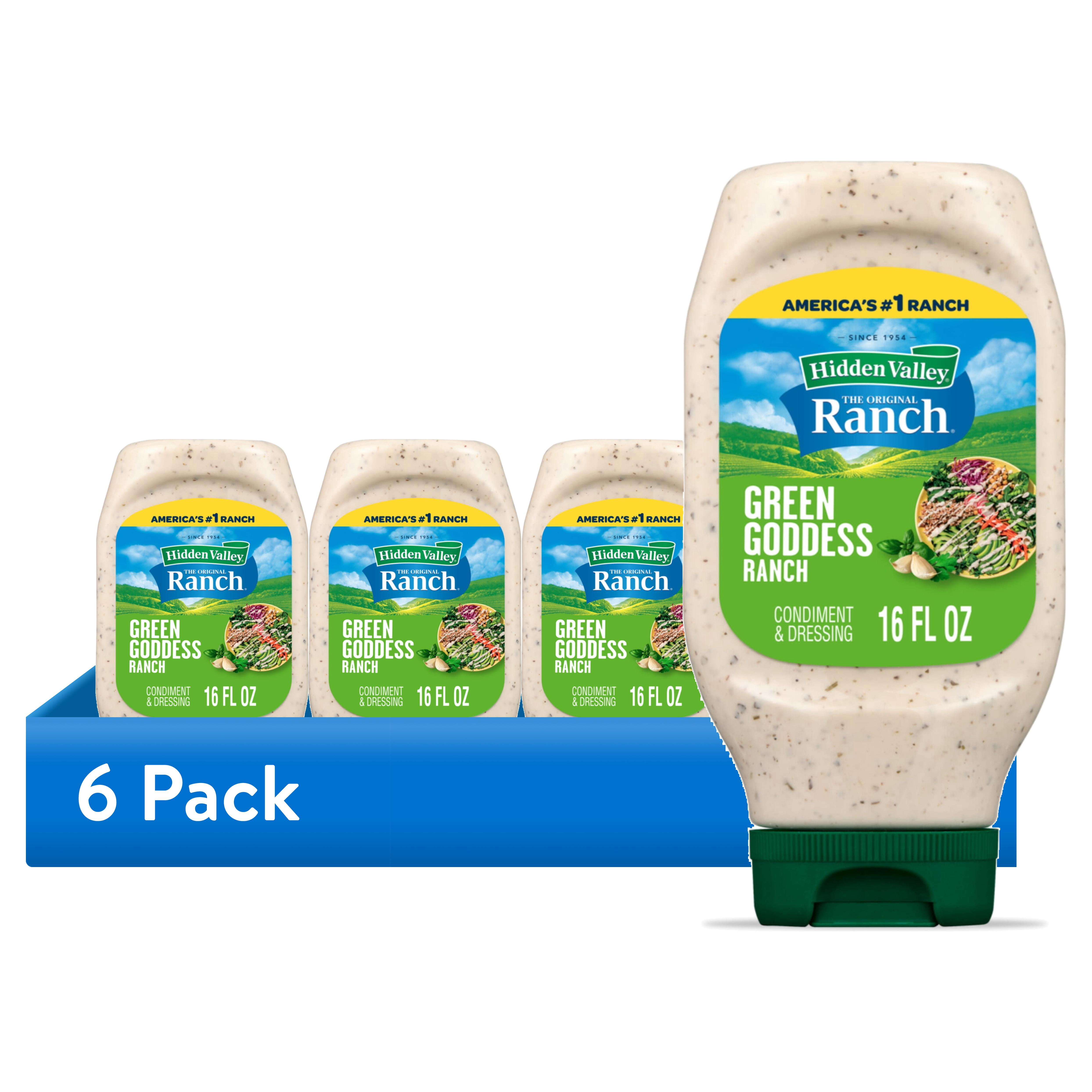 hidden valley green goddess dressing 6 pack) Ranch Salad & Condiment, 16 fl oz Squeeze Bottle 11/11/24