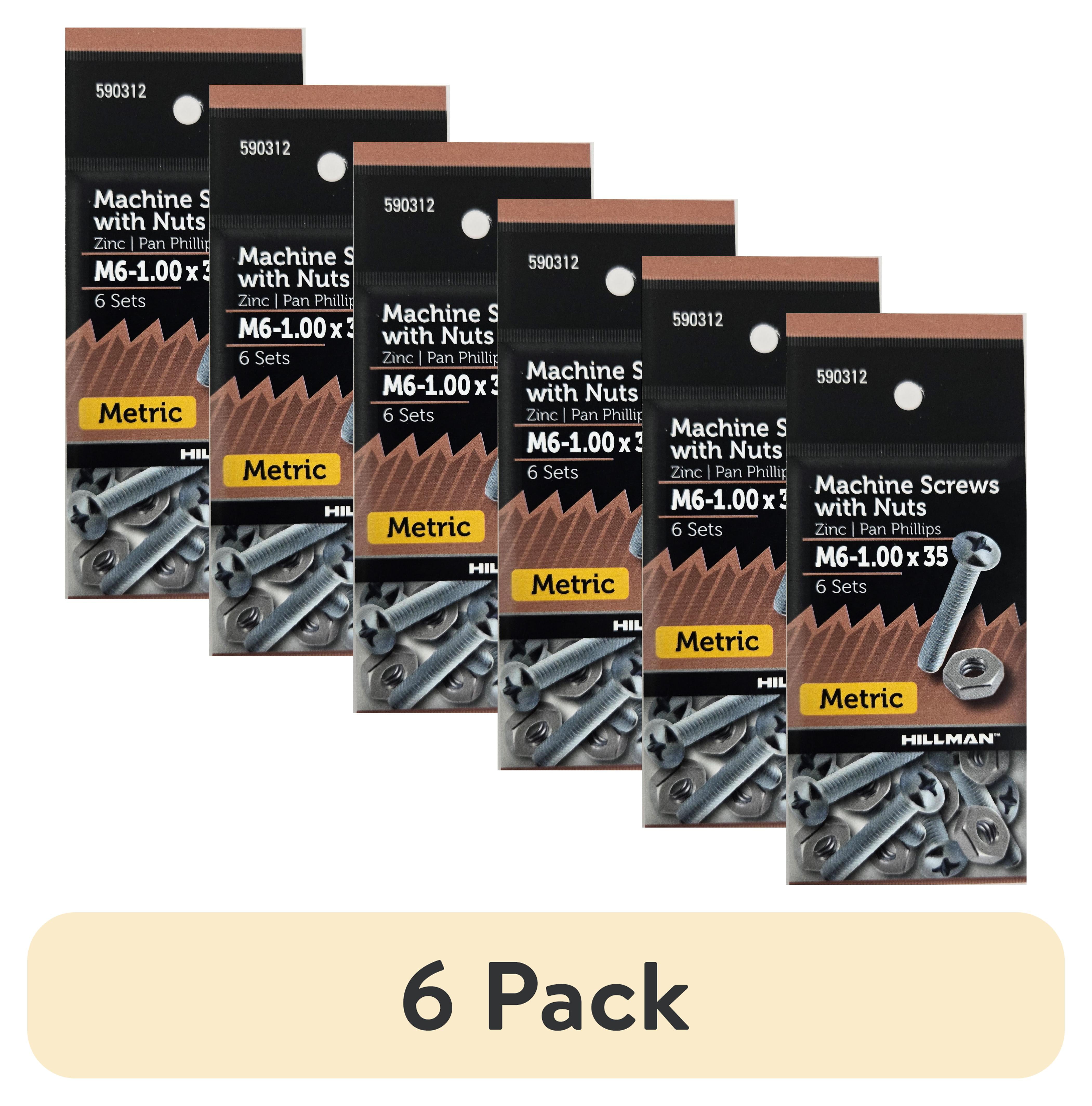 Hillman 3712 Stainless Steel Machine Screws - 0-80 X 1/2 Inch Pan Head Phillips (50-Pack)