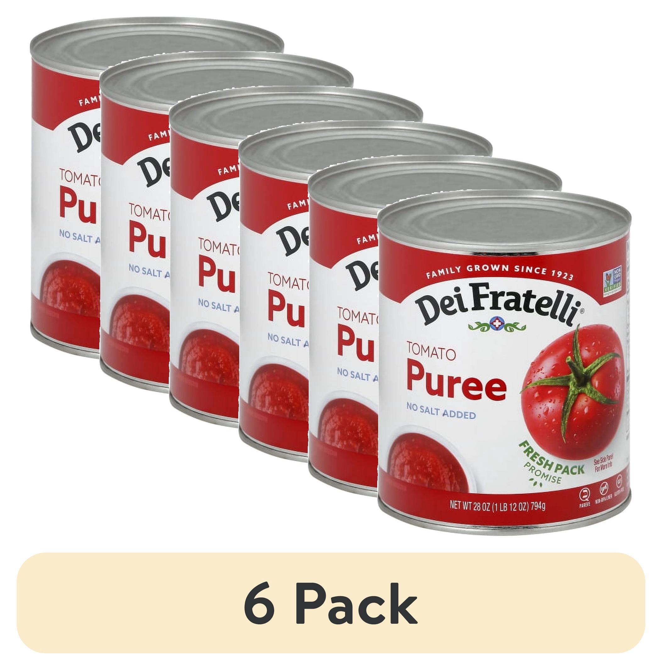 (6 pack) Hirzel Canning  & Farms Dei Fratelli  Tomato Puree, 28 oz
