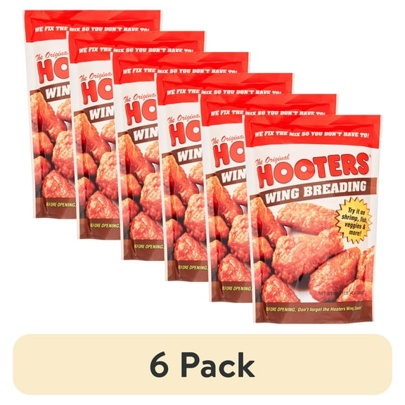 (6 pack) The Original Hooters Wing Breading, 16 oz