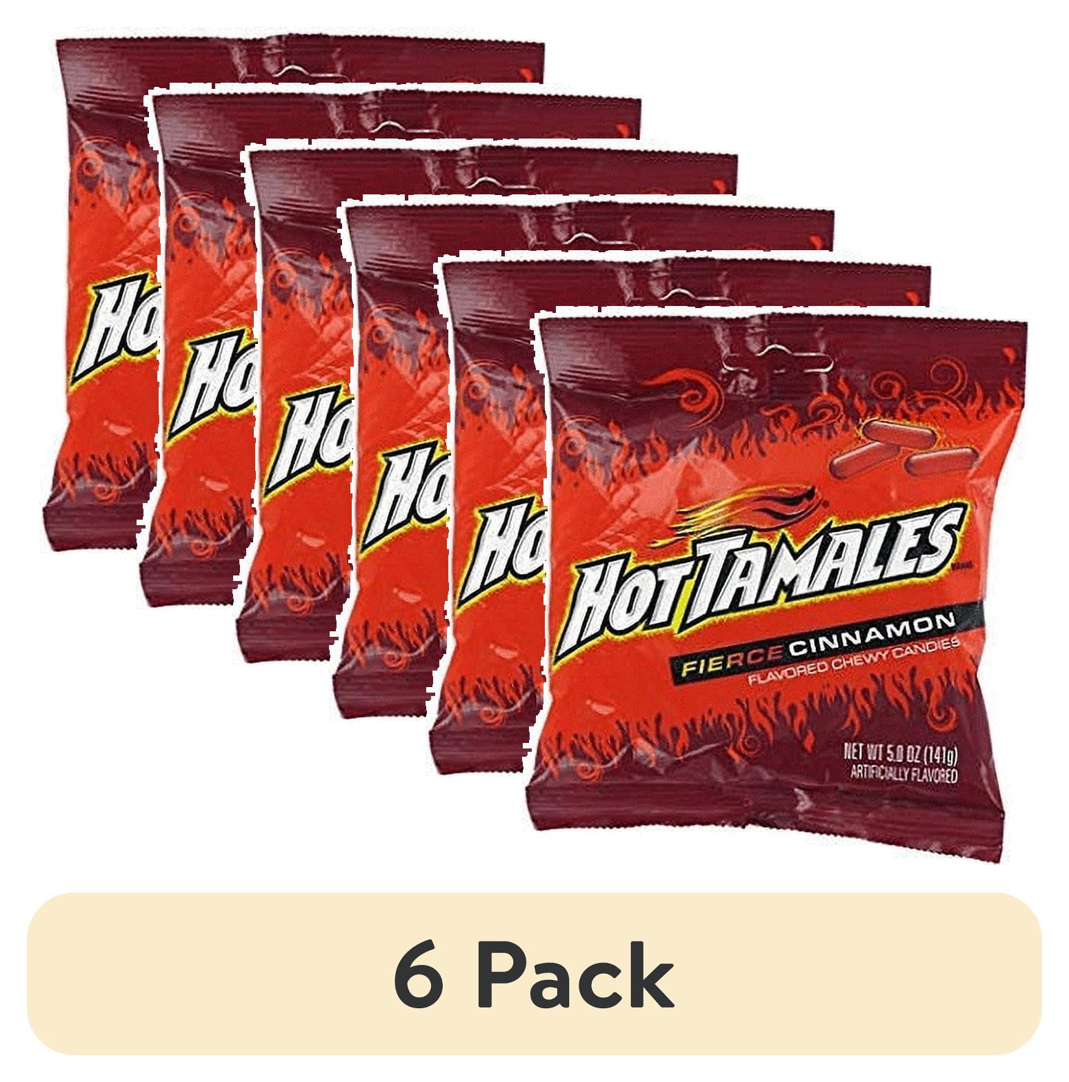 HOT TAMALES, Peg Candy Bar, 5 Oz, Fierce Cinnamon Chewy Multicolor