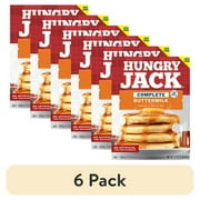 (6 pack) Hungry Jack Complete Buttermilk Pancake Mix and Waffle Mix, 32 oz Box