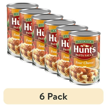 (6 pack) Hunt's Four Cheese Pasta Sauce, 24 oz Can