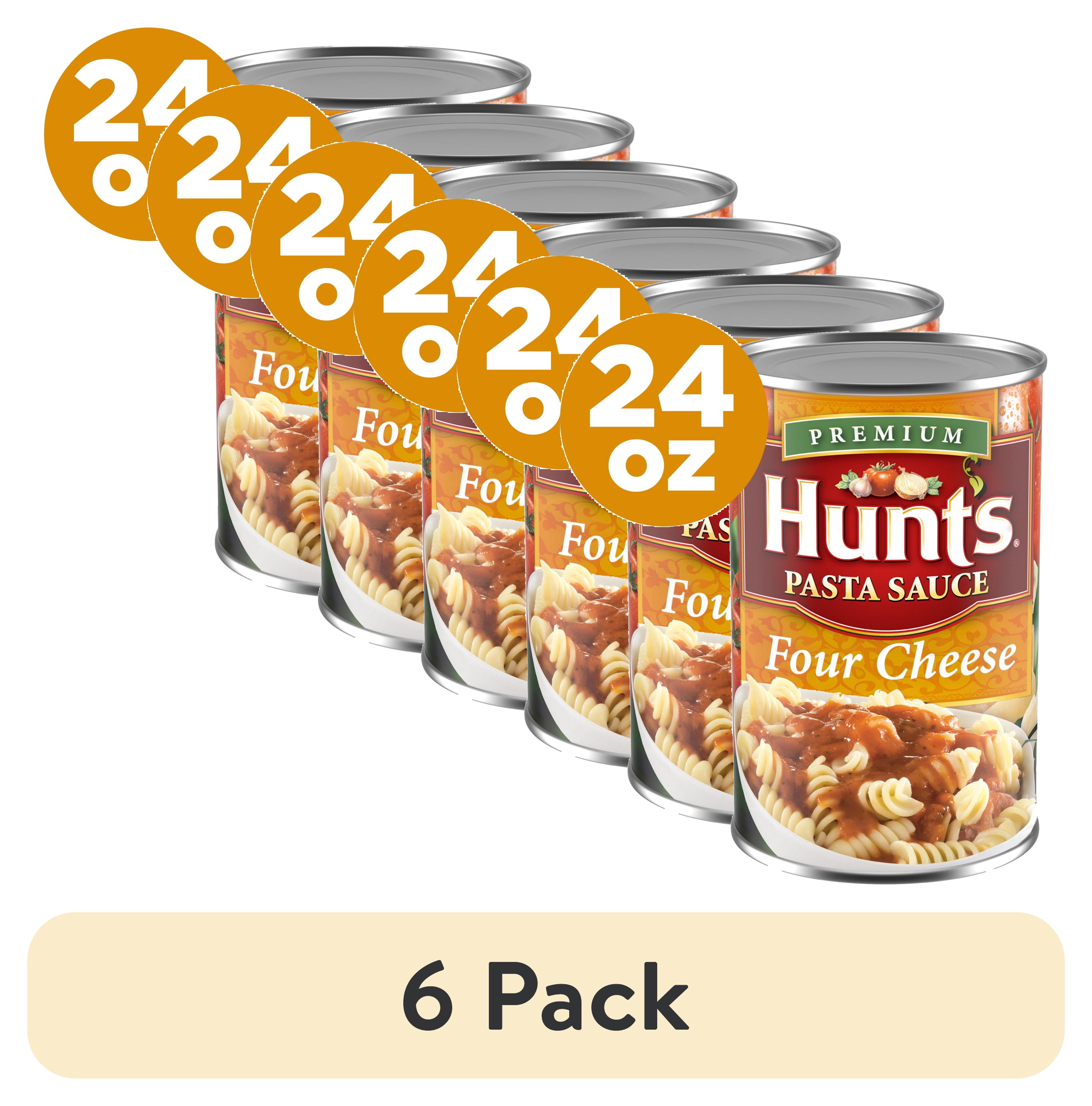 6 pack) Hunt's Four Cheese Pasta Sauce, 24 oz. Can - Walmart.com