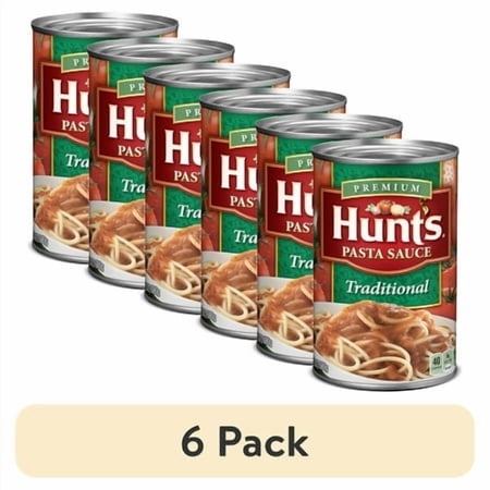 (6 pack) Hunt’s Traditional Pasta Sauce, 24 oz. Can