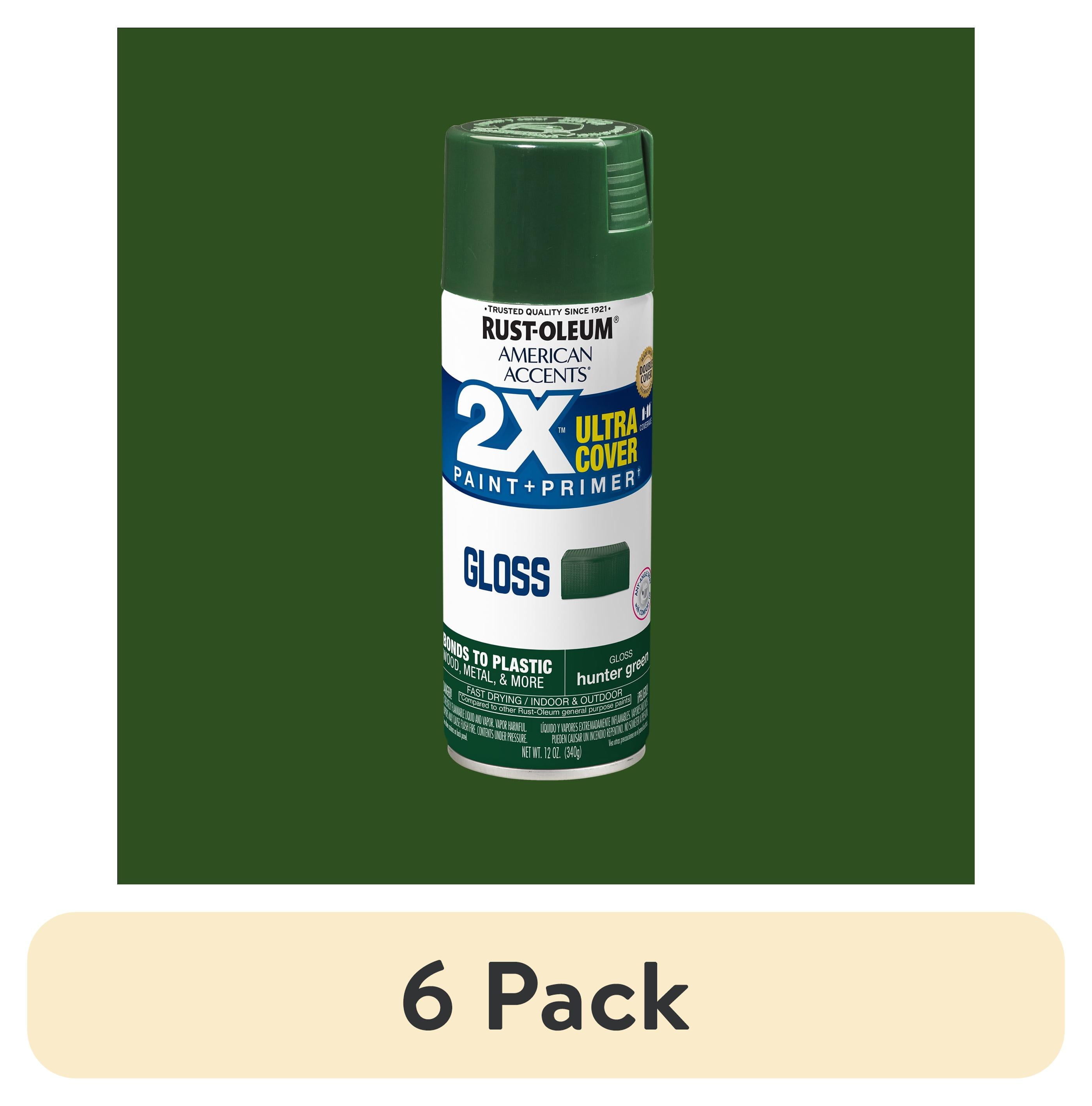 6 pack) Meadow Green, Rust-Oleum American Accents 2X Ultra Cover