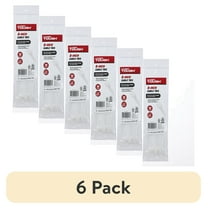 (6 pack) Hyper Tough 8inch Cable Tie Natural 20Pcs