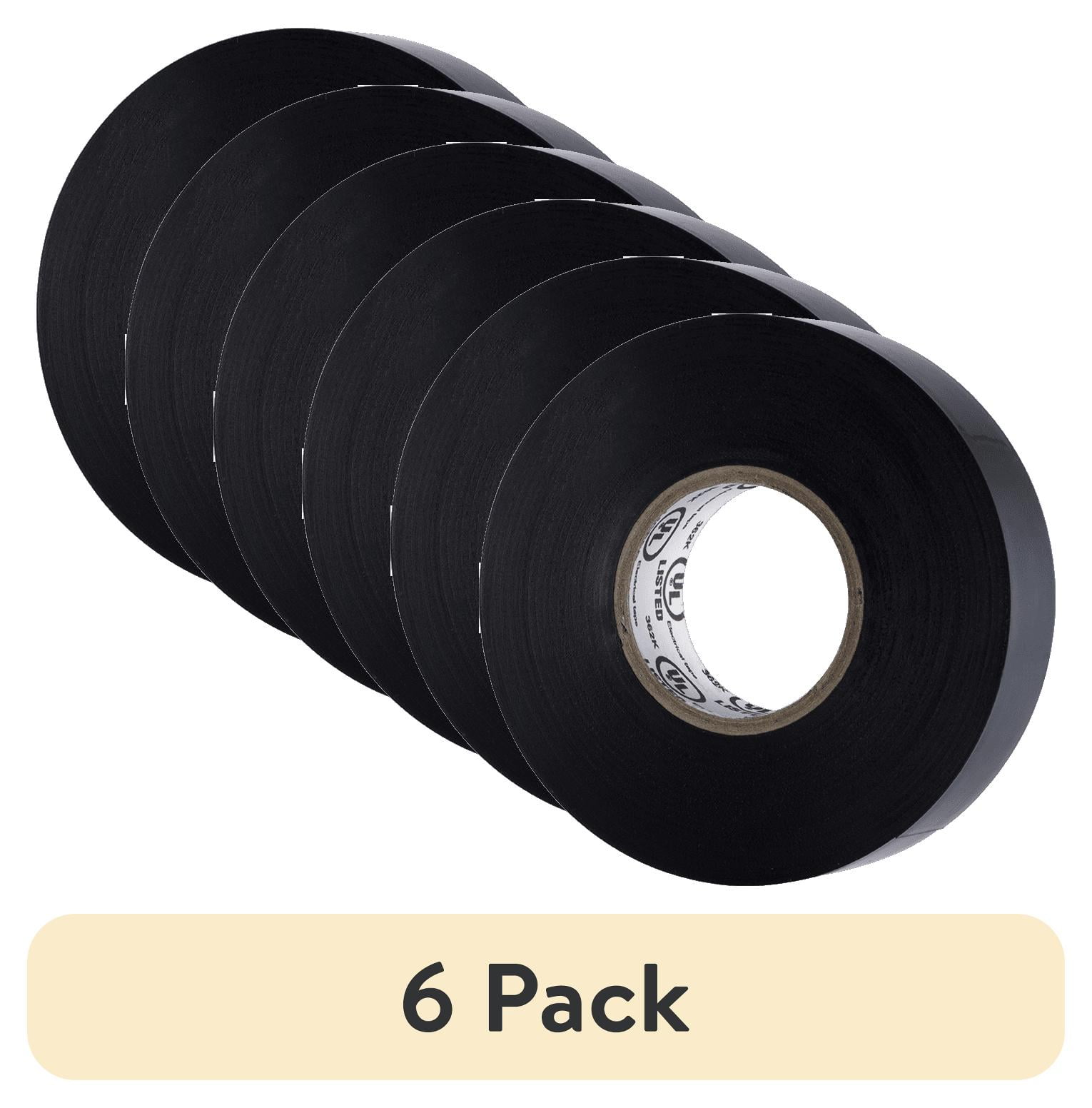 (6 pack) Hyper Tough Electrical Tape Black, New