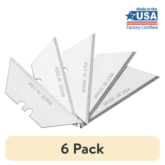 (6 pack) HyperTough 5-Pack Utility Knife Blades
