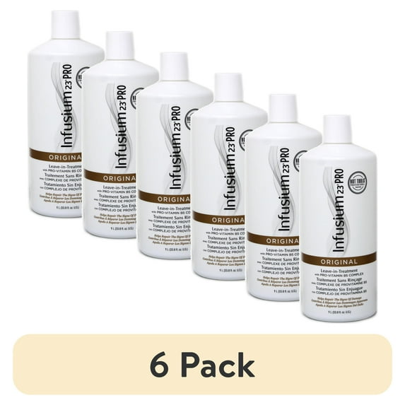 (6 pack) Infusium 23 Pro Original Leave-In Treatment with Pro-Vitamin B5 Complex, Helps Repair Damage, 33.8 fl oz