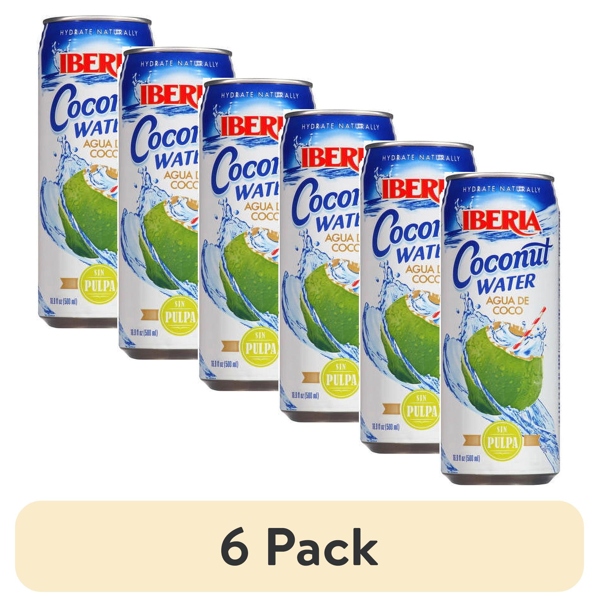 (6 pack) Iberia Coconut Water, 16.9 oz