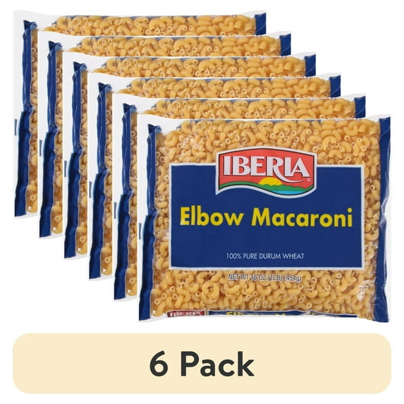 (6 pack) Iberia Elbow Macaroni, 16 oz