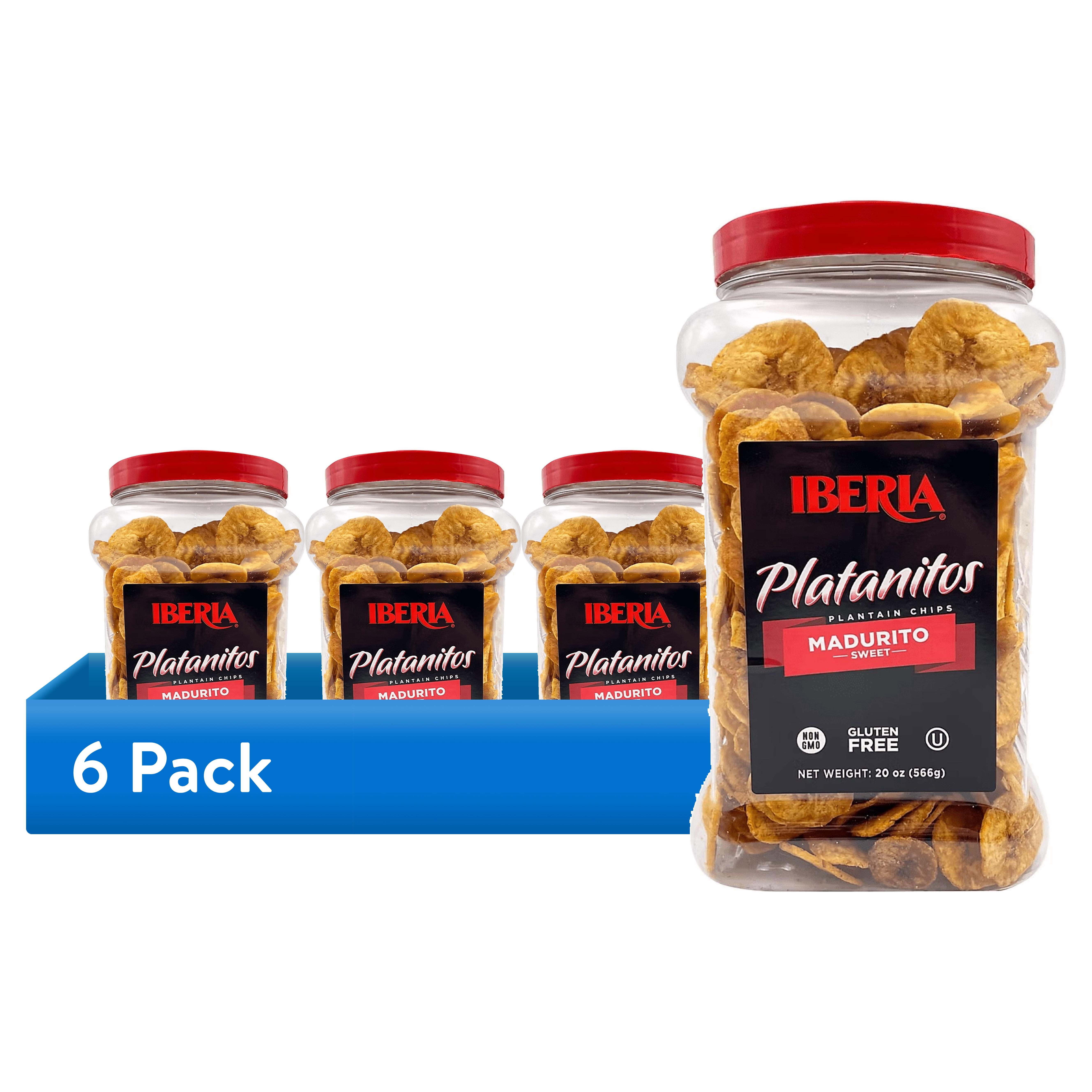 (6 pack) Iberia Sweet Plantain Chips 20 oz