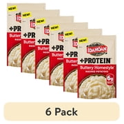 (6 pack) Idahoan Buttery Homestyle + Protein Mashed Potatoes, 4 servings