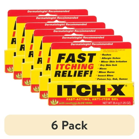(6 pack) Itch-X Fast-Acting Anti-Itch Gel