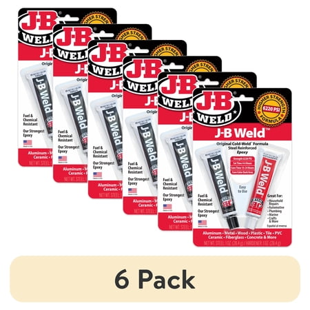(6 pack) J-B Weld Twin Tube - 2 oz dark gray