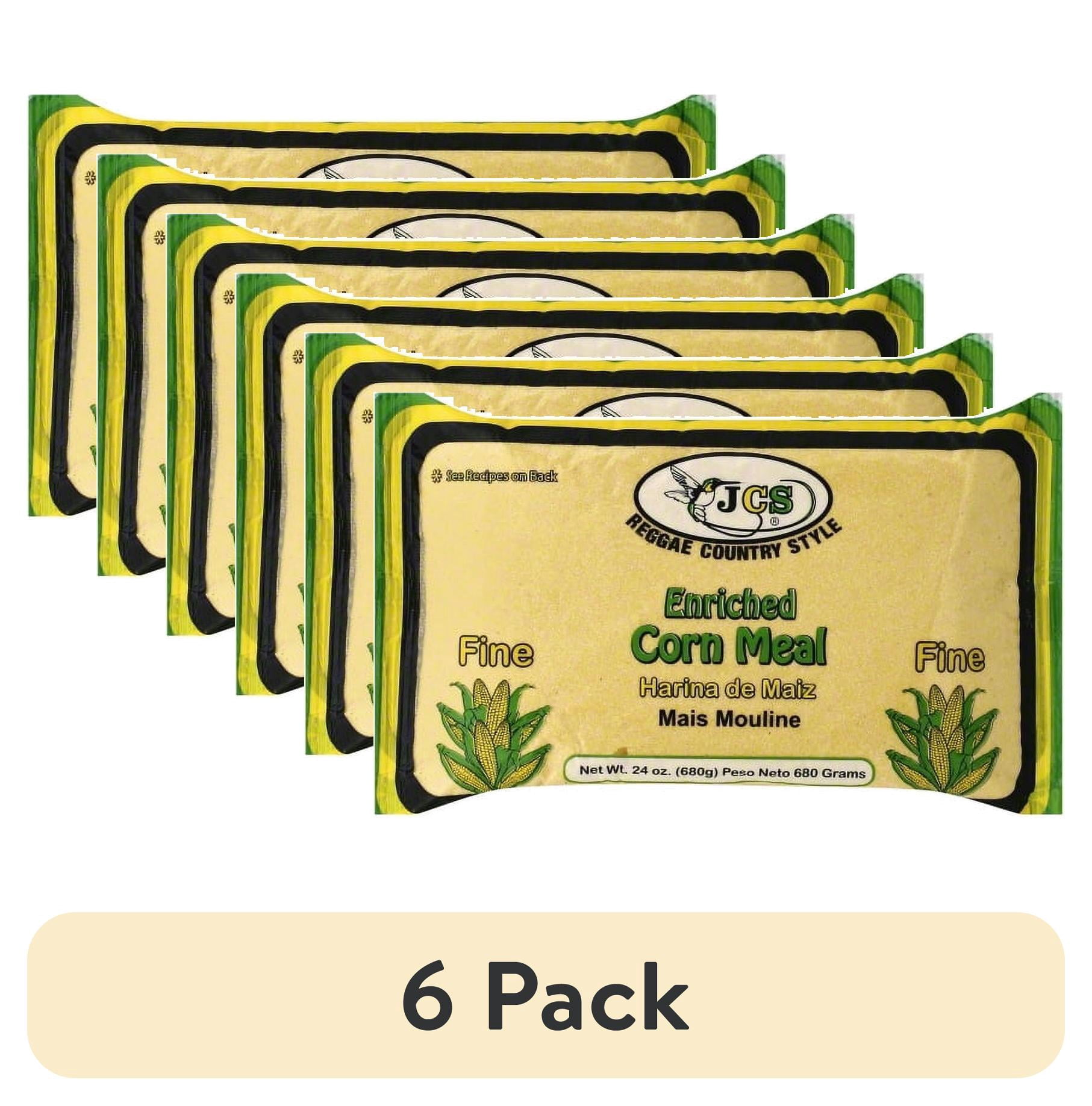 (6 pack) Jamaican Ctry Style Brand JCS Corn Meal, 24 oz