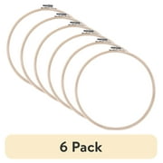 (6 pack) Janlynn Acc Bamboo Hoop 4 Inch