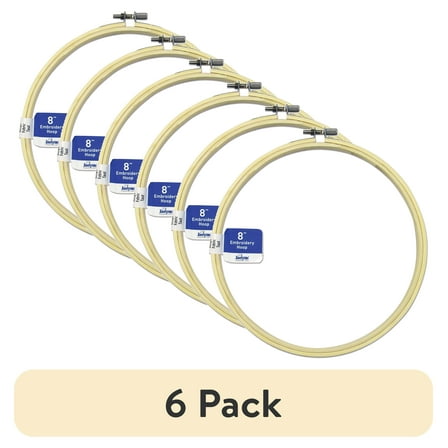 (6 pack) Janlynn Acc Bamboo Hoop 8 Inch